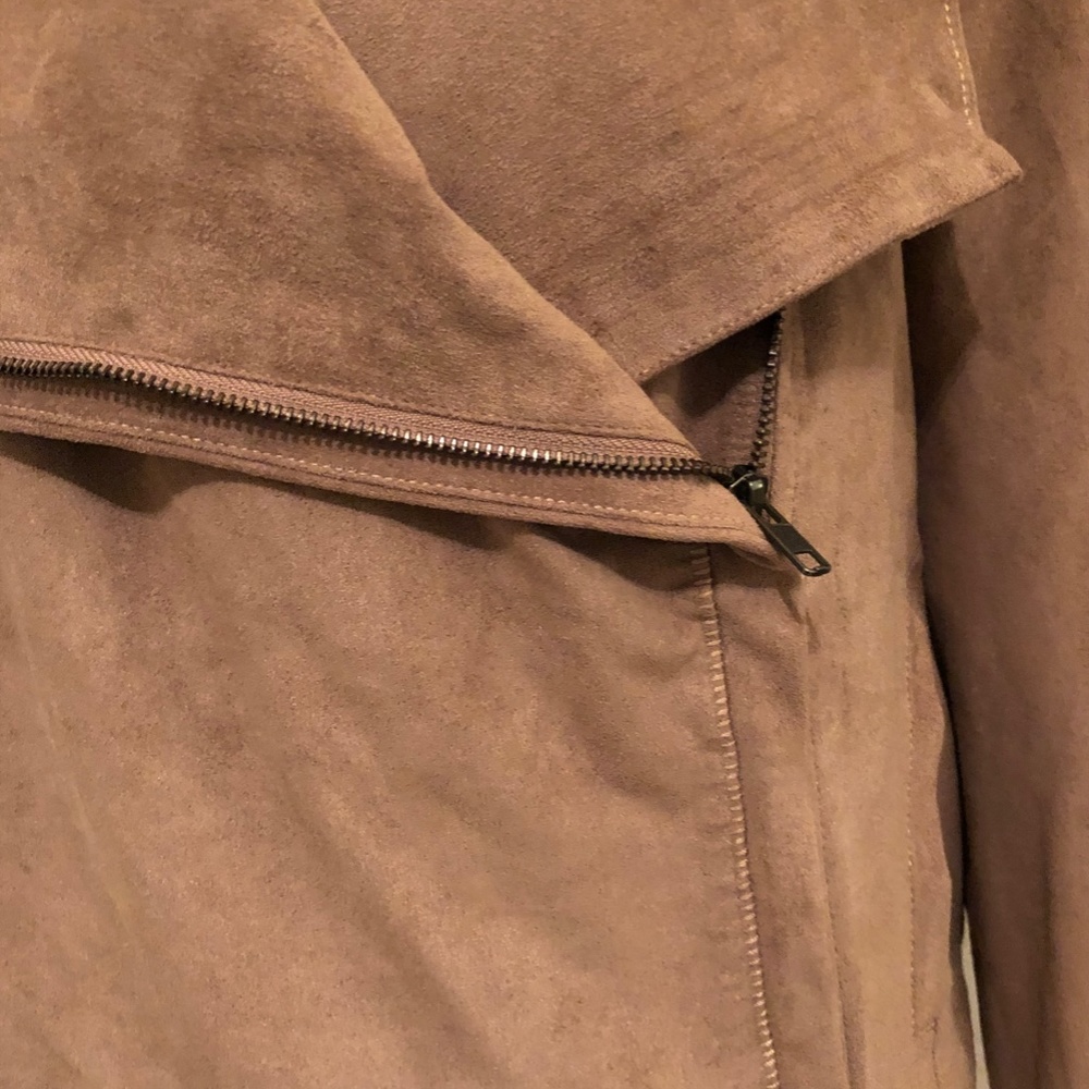 Brown Suede Jacket With Pockets - image 5